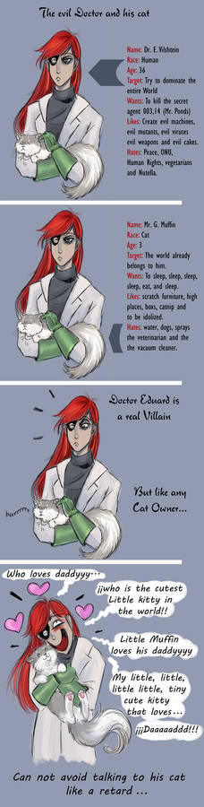 Evil Doctor and his Cat Comic