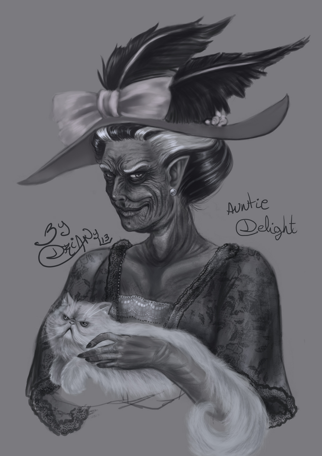 Sketch auntie Delight sluagh