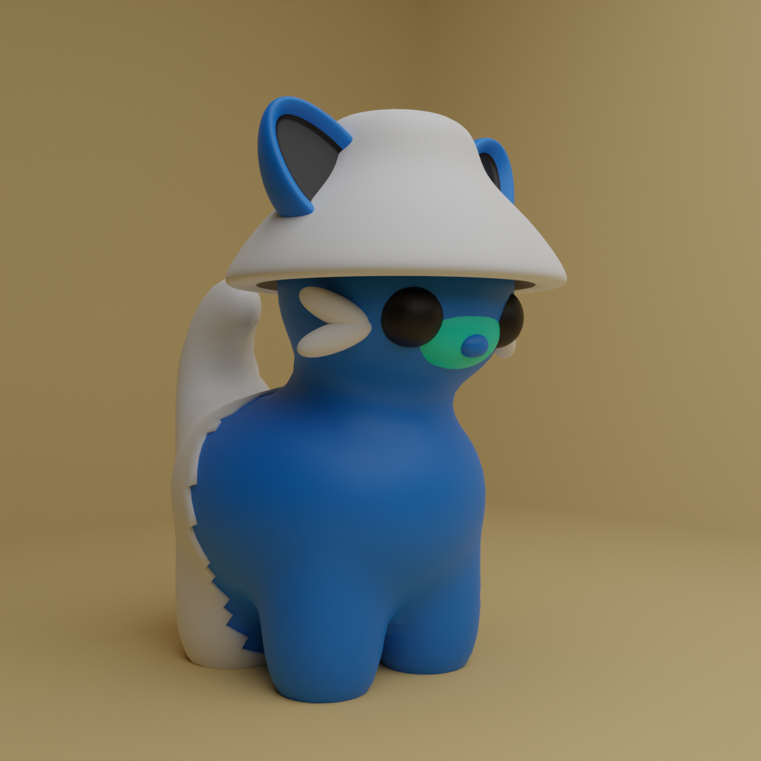 SMURF CAT 3D model 3D printable