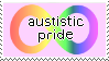 autistic pride stamp