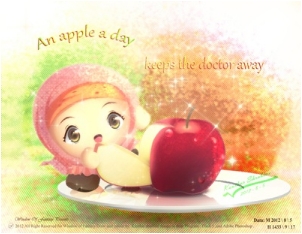 An apple on a day Keeps doctor away