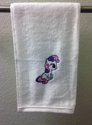 Embroidered Hand Towel - Sweetie Belle