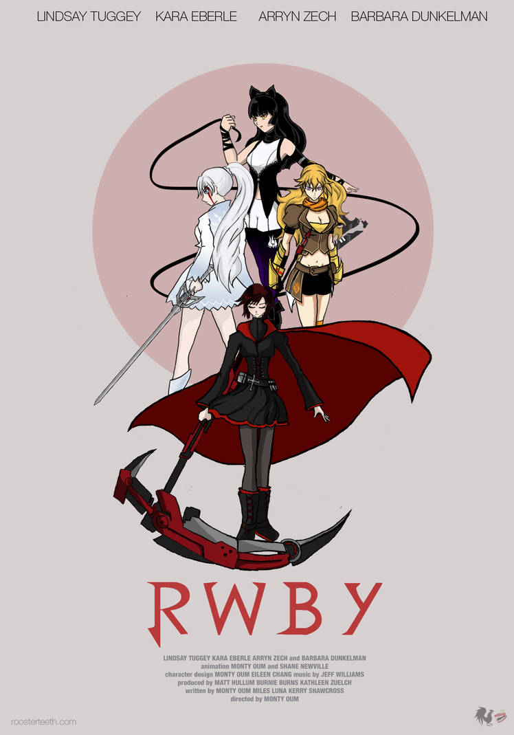 Team Rwby Poster RWBY movie poster 2 by patgarci on DeviantArt