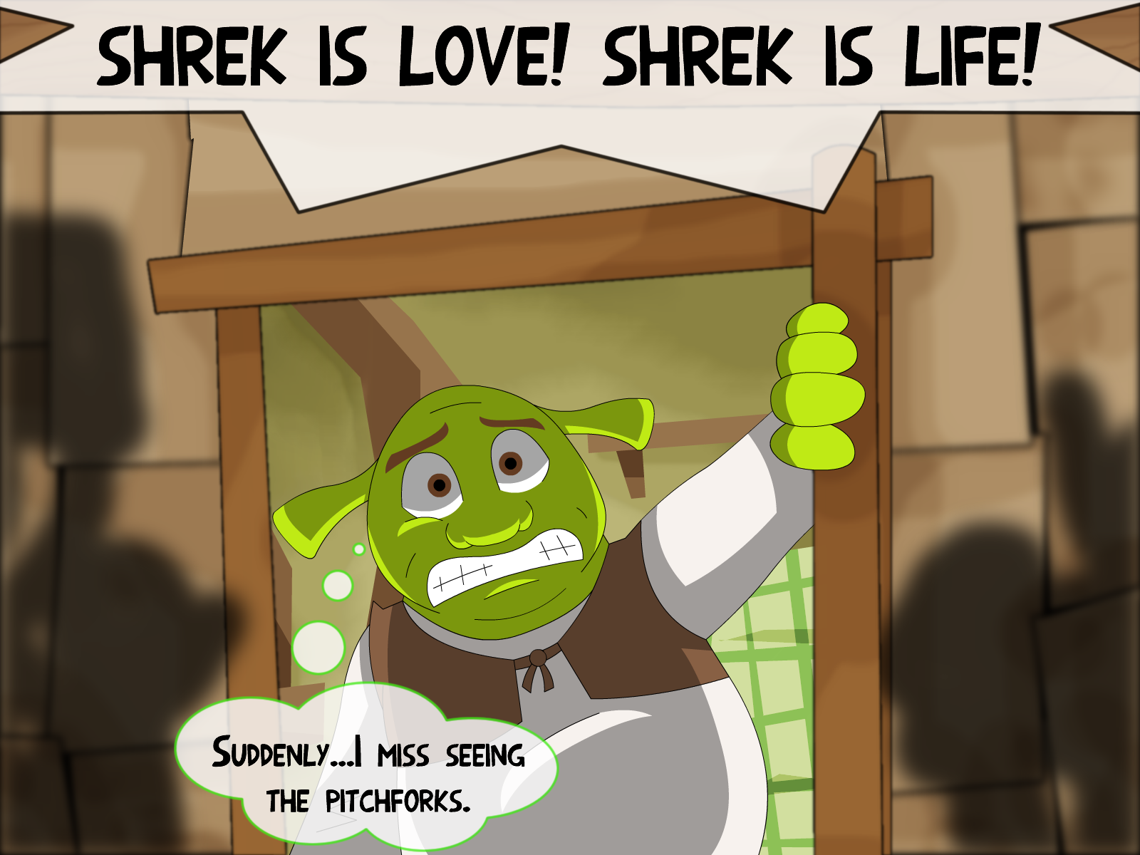 Shrek Hates ESDLC And Likes Peanuts by VivianLovesMovies on DeviantArt
