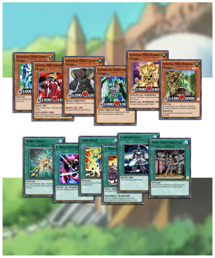 yugioh elemental deck Legendary 5ds Decks Yu-Gi-Oh! Elemental HERO 80 Card Deck Core Speed Duel GX SGX1 & Skill Cards Elemental Hero Deck Box