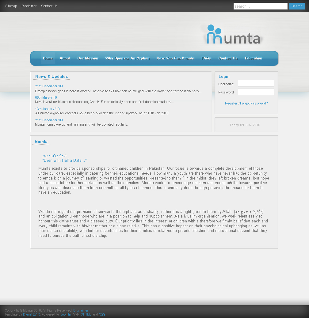 Mumta Charity - mockdesign