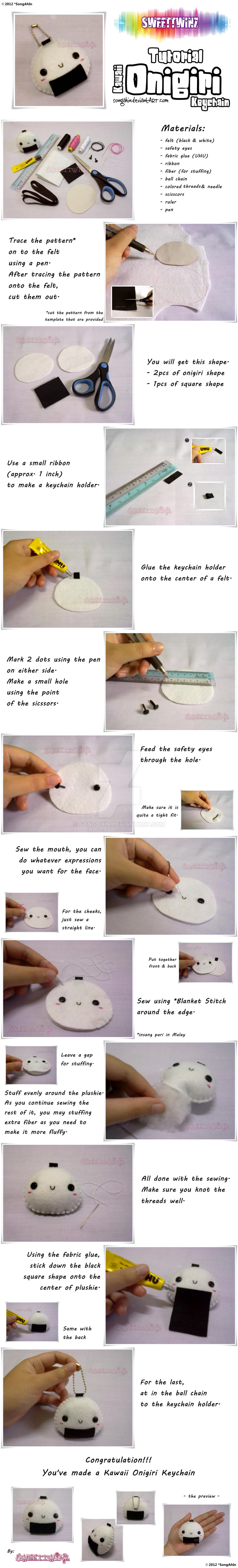 Tutorial Kawaii Onigiri KeyChain