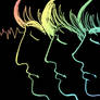 Beatles Rainbow Heart