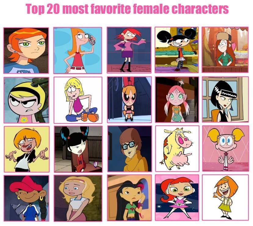 Top 20 Most Favorite Female Characters by hodung564 on DeviantArt