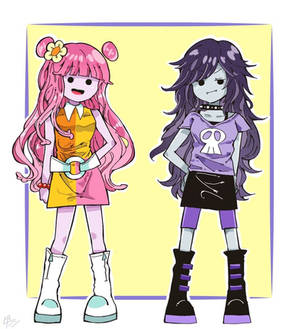 Bubblegum As Ami Marceline As Yumi