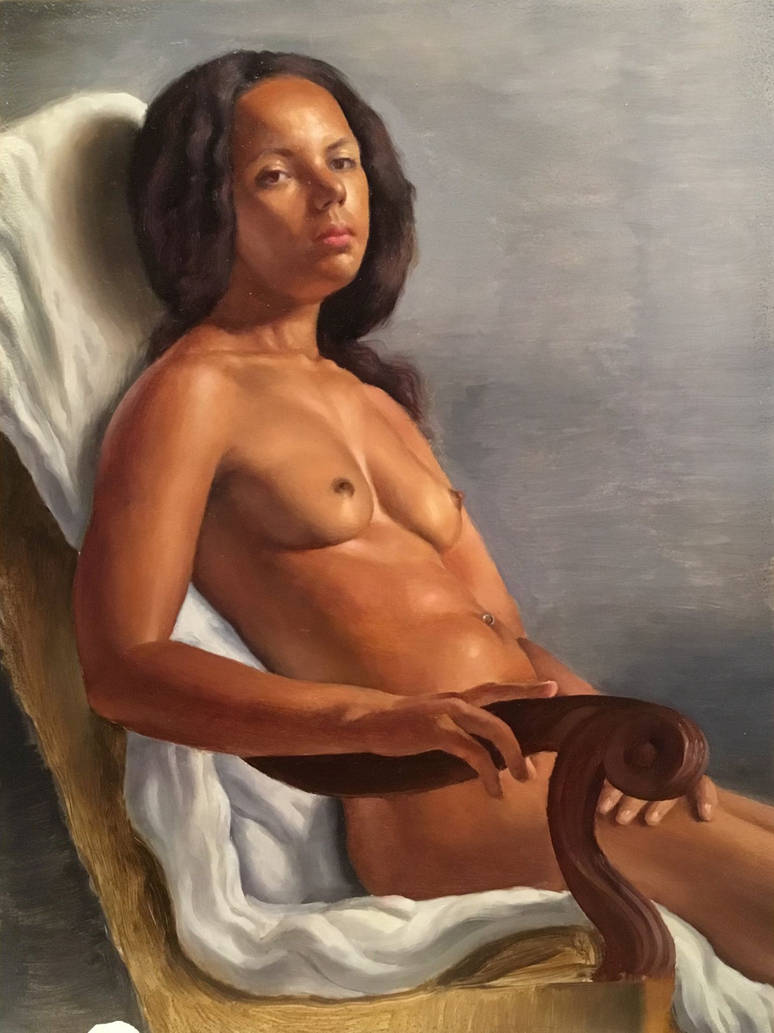 Ashley Reclining by gkpainting Ashley Reclining by gkpainting