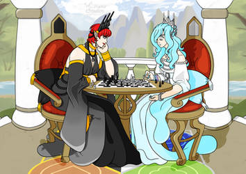 Queens playing Chess 