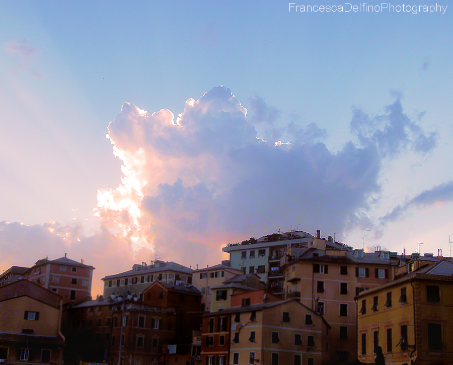 Sunset in Genova Nervi