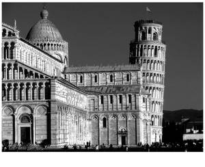 Pisa tower WhiteBlack