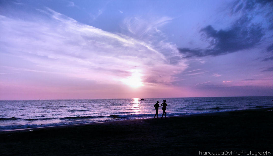 Sunset on the beach 2 by FrancescaDelfino