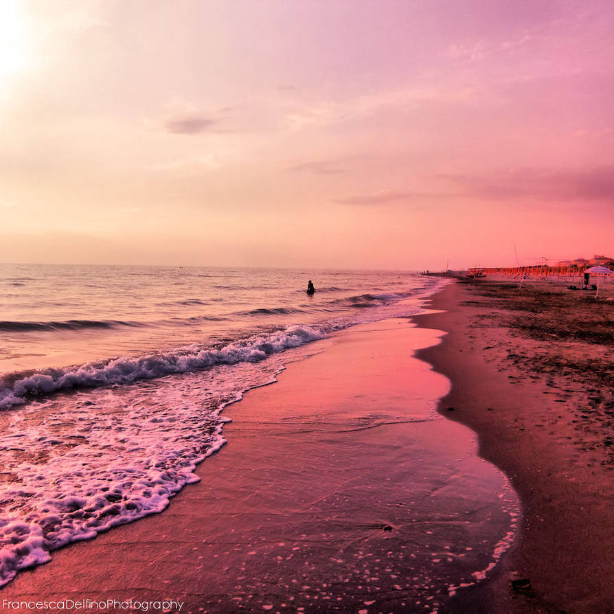 Sunset on the beach 6 by FrancescaDelfino