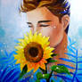 Boy and Flower