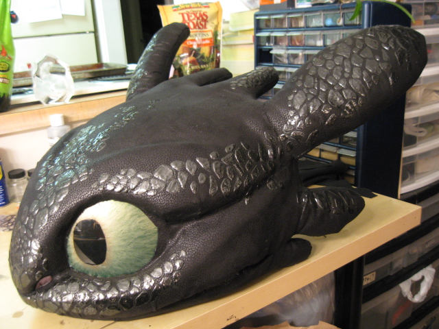 Toothless head progress 3