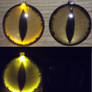 Yellow led fox eyes