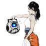 Chell and Wheatley