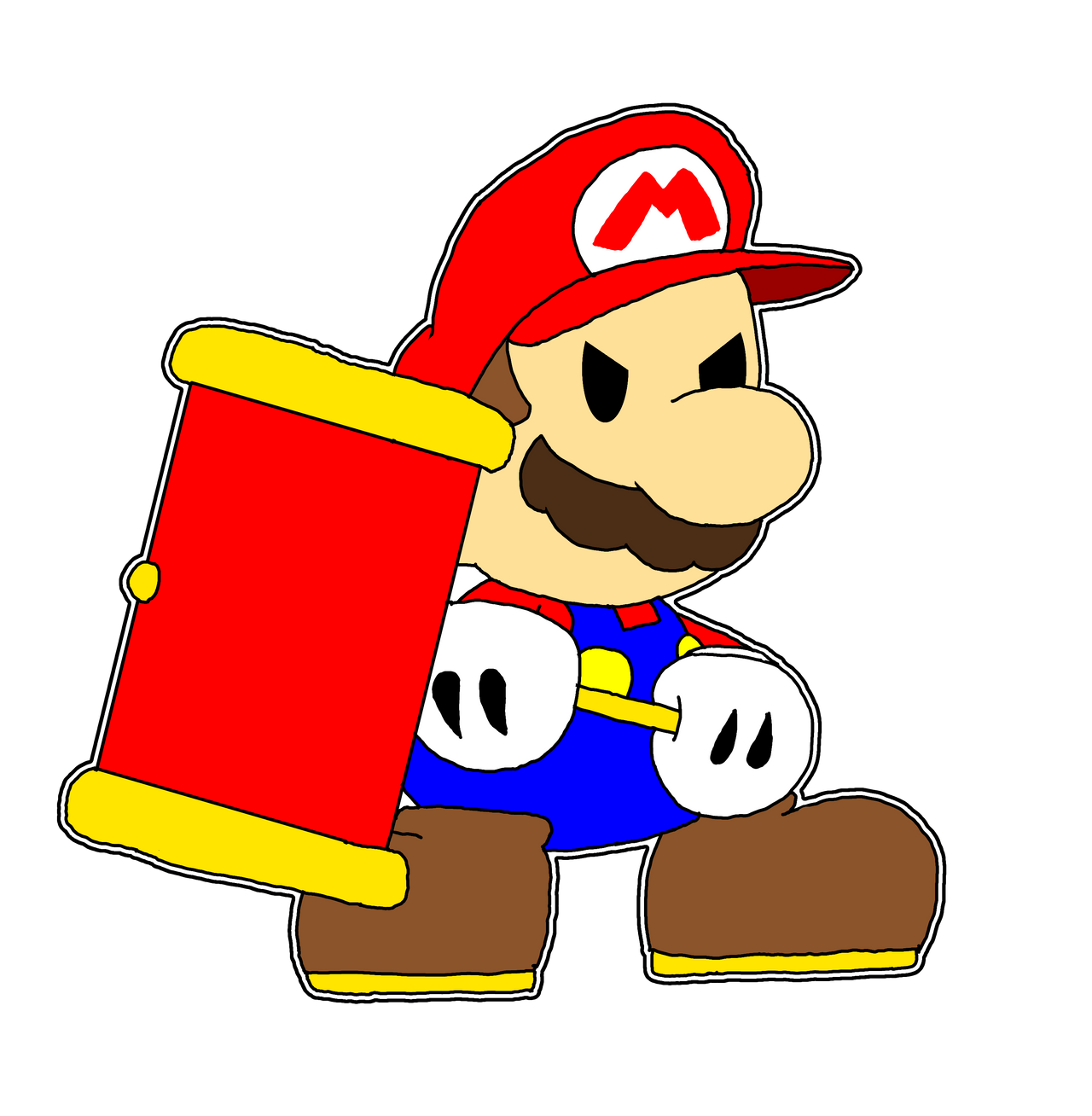 Paper Mario by BluCappedDawg on DeviantArt