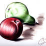 pera y manzana
