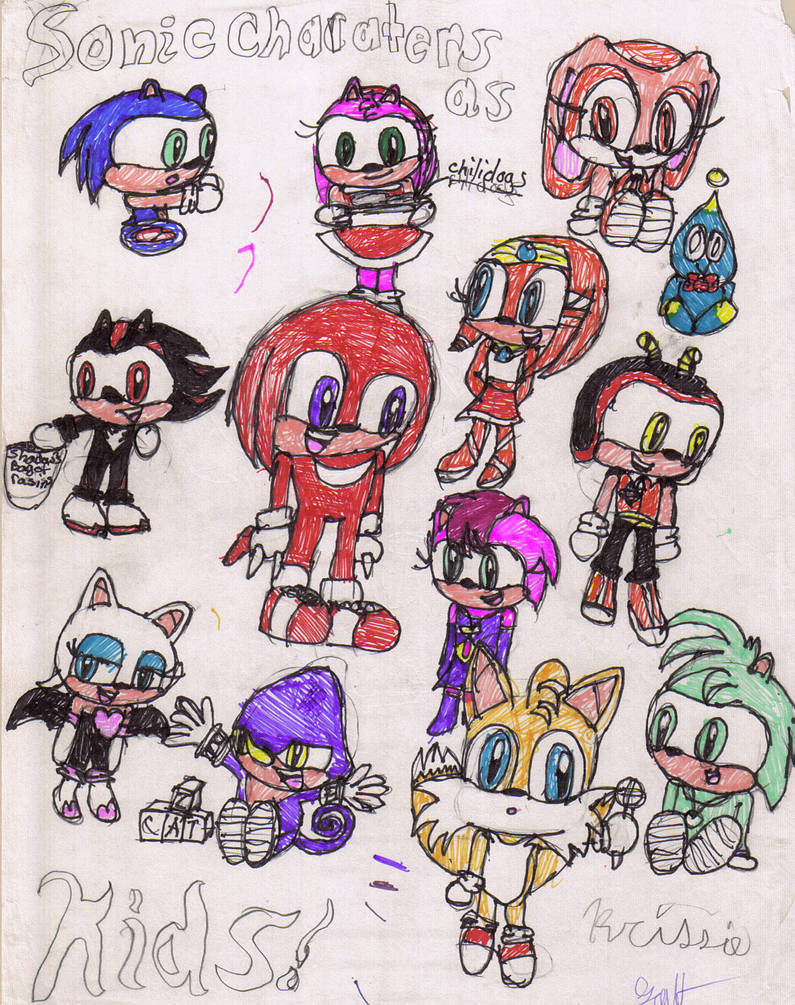 sonic kids by Deathmegasega3 on DeviantArt