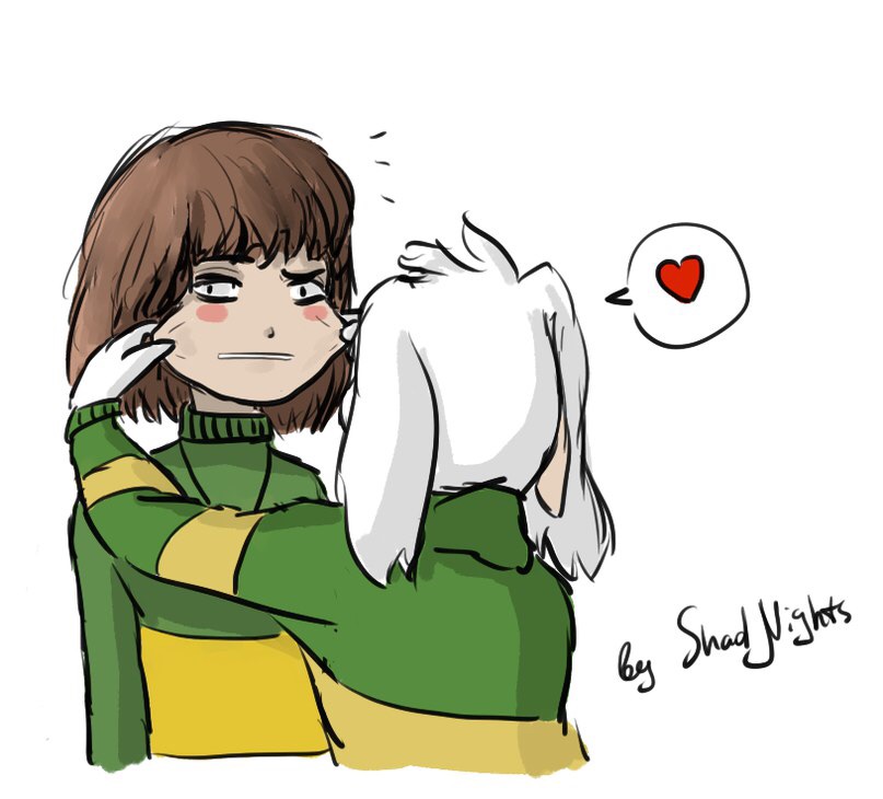 Undertale - Chara and Asriel by ShadNiGHTS on DeviantArt