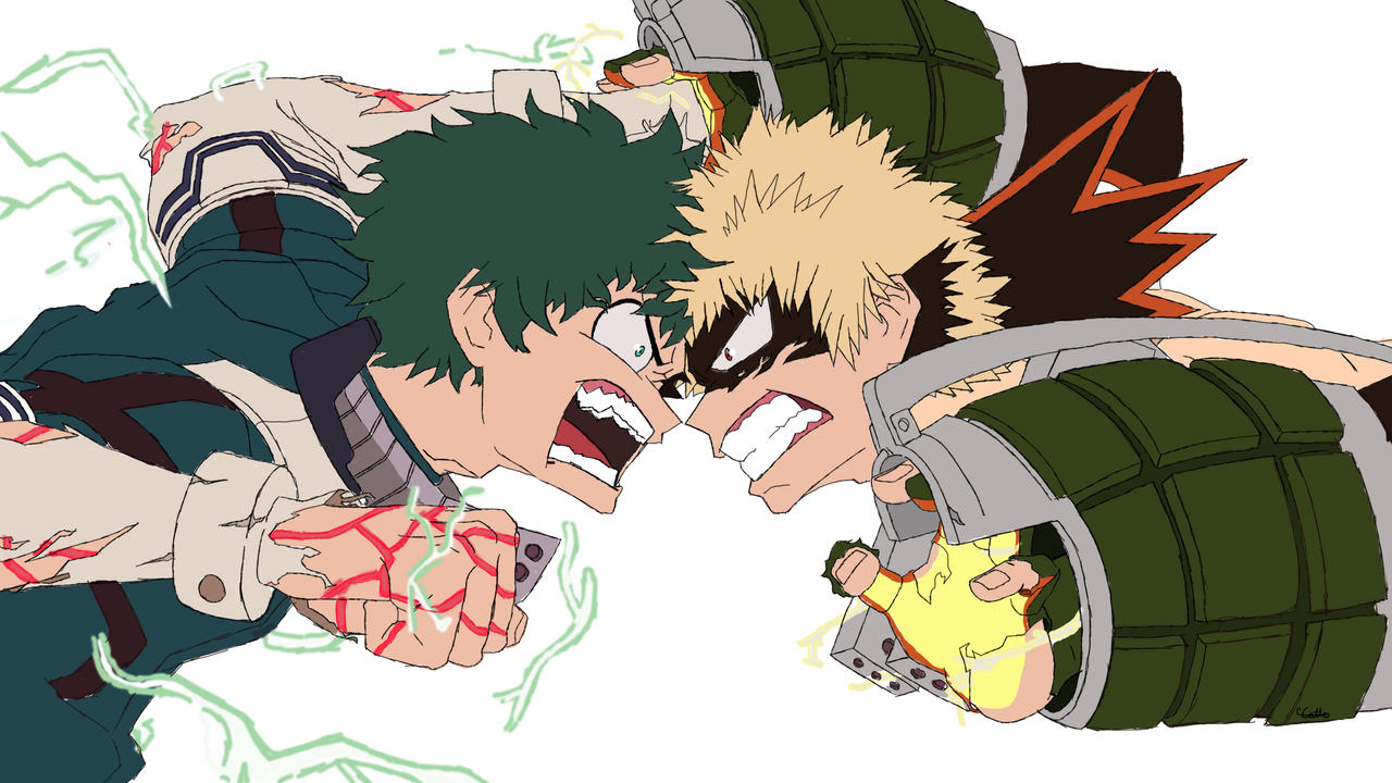 My Hero Academia Katsuki Bakugo VS Izuku Midoriya By Cattecrystal On my-hero-academia-katsuki-bakugo-vs-izuku-midoriya-by-cattecrystal-on