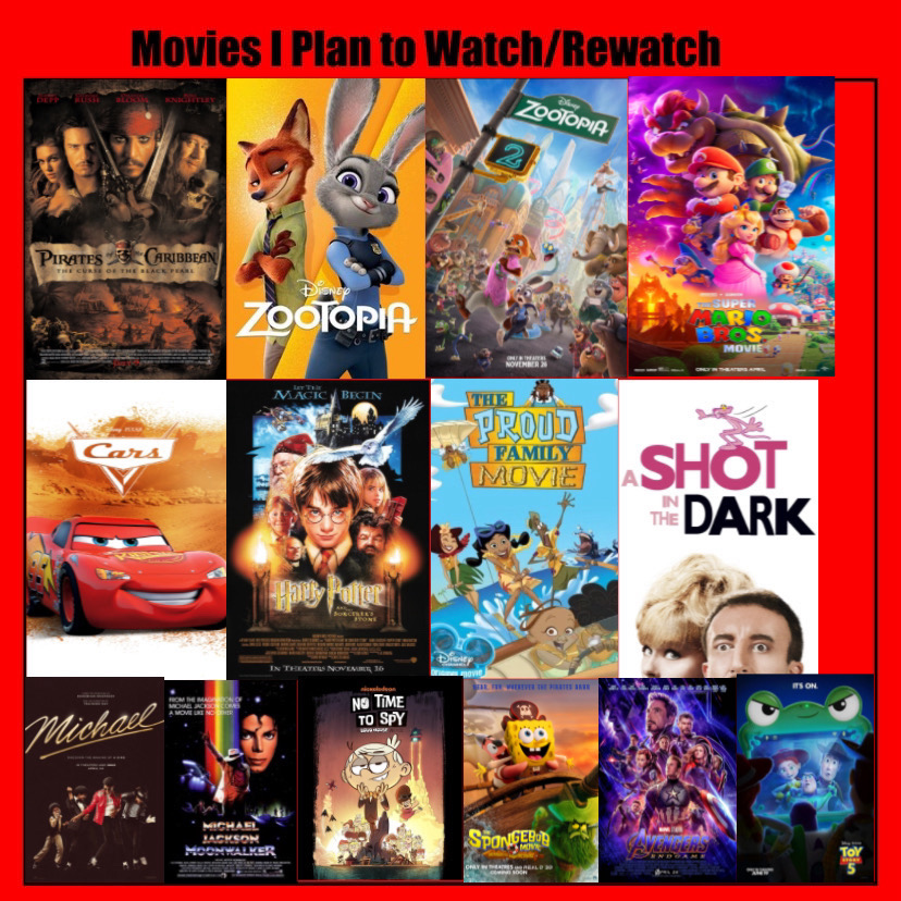Movies I Am Planning To Watch/Rewatch In 2026