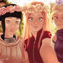 Naruto Girls With Flower Crown