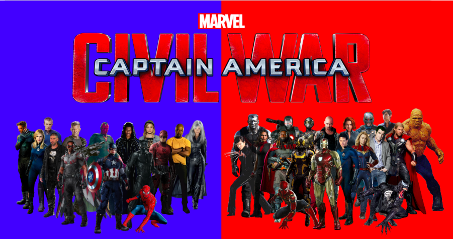 Op grote schaal Huisje satire Captain America: Civil War Comic Teams: by 2006slick on DeviantArt