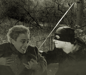 The Mark of Zorro meets The Man Who Laughs: