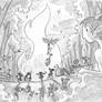 Bacchanale - Croquis