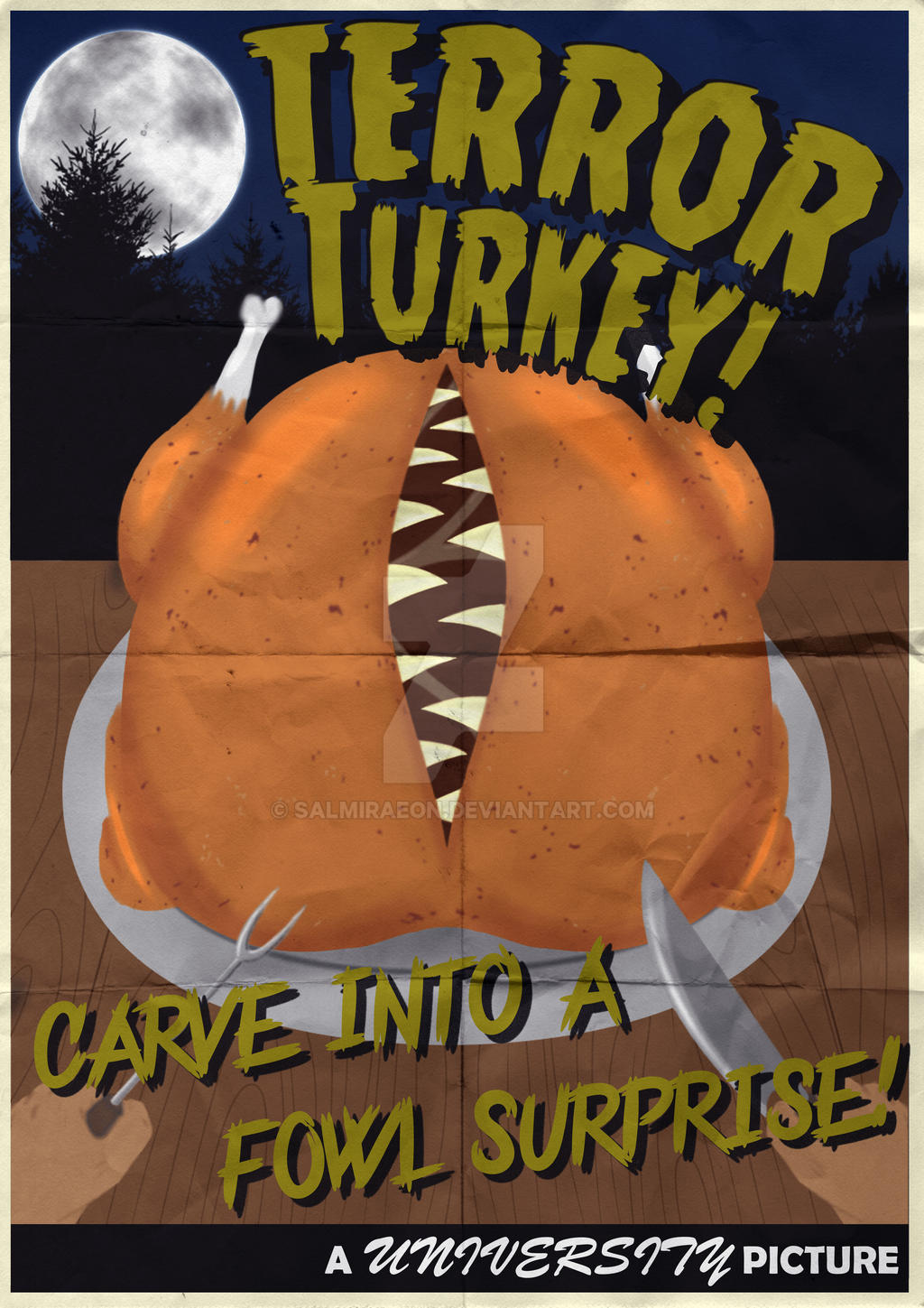 Uni Project - Terror Turkey Character Poster