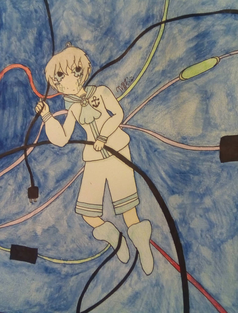 Character Using A Wire Wires by 0Pawprint0 on DeviantArt