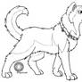 Siberian Husky Lineart