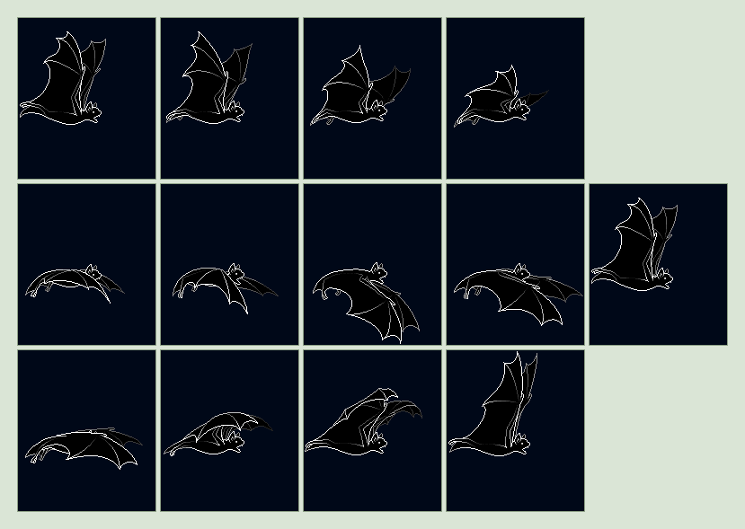 Bat Flight Animation Loop by LittleFireDragon on DeviantArt