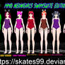 mmd neon girls swimsuit dl beta v1 series