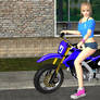 xps doa marie rose on a dirtbike
