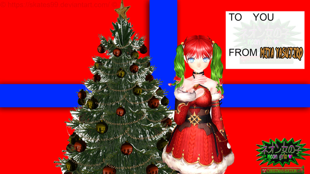 Mmd Merry Christmas From My Oc Miya