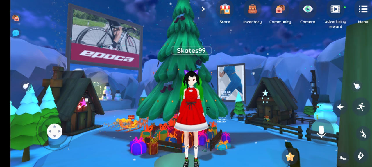 Virtual Droid 2 my oc aki posing for Christmas by skates99 on DeviantArt