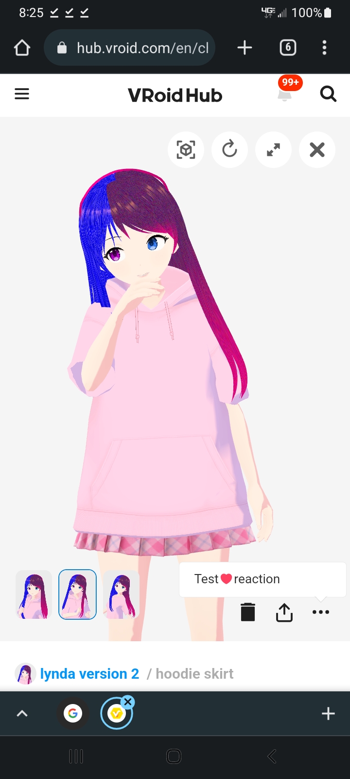 Vroid studio my oc lynda version 2