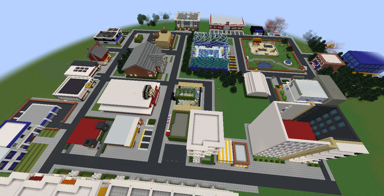 Minecraft final progress on rainbow city 2022 1