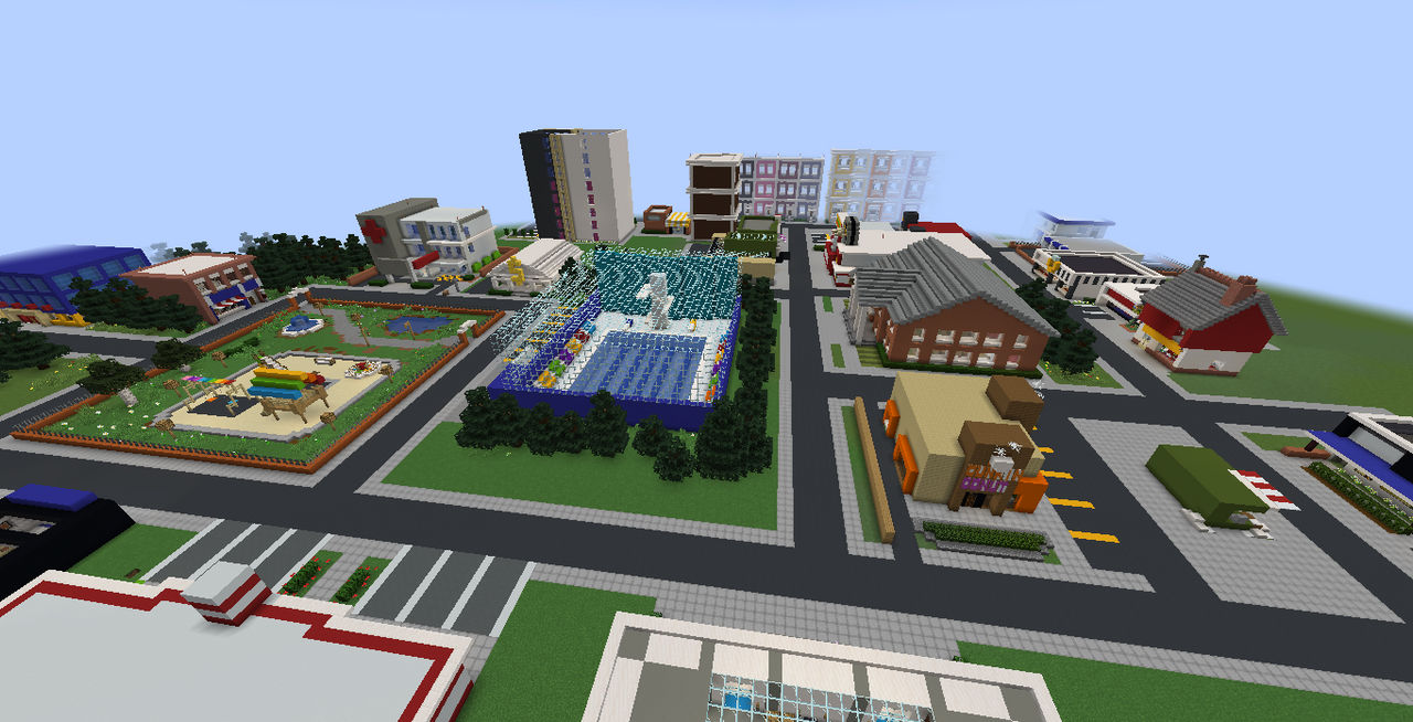 Minecraft final progress on rainbow city 2022 2