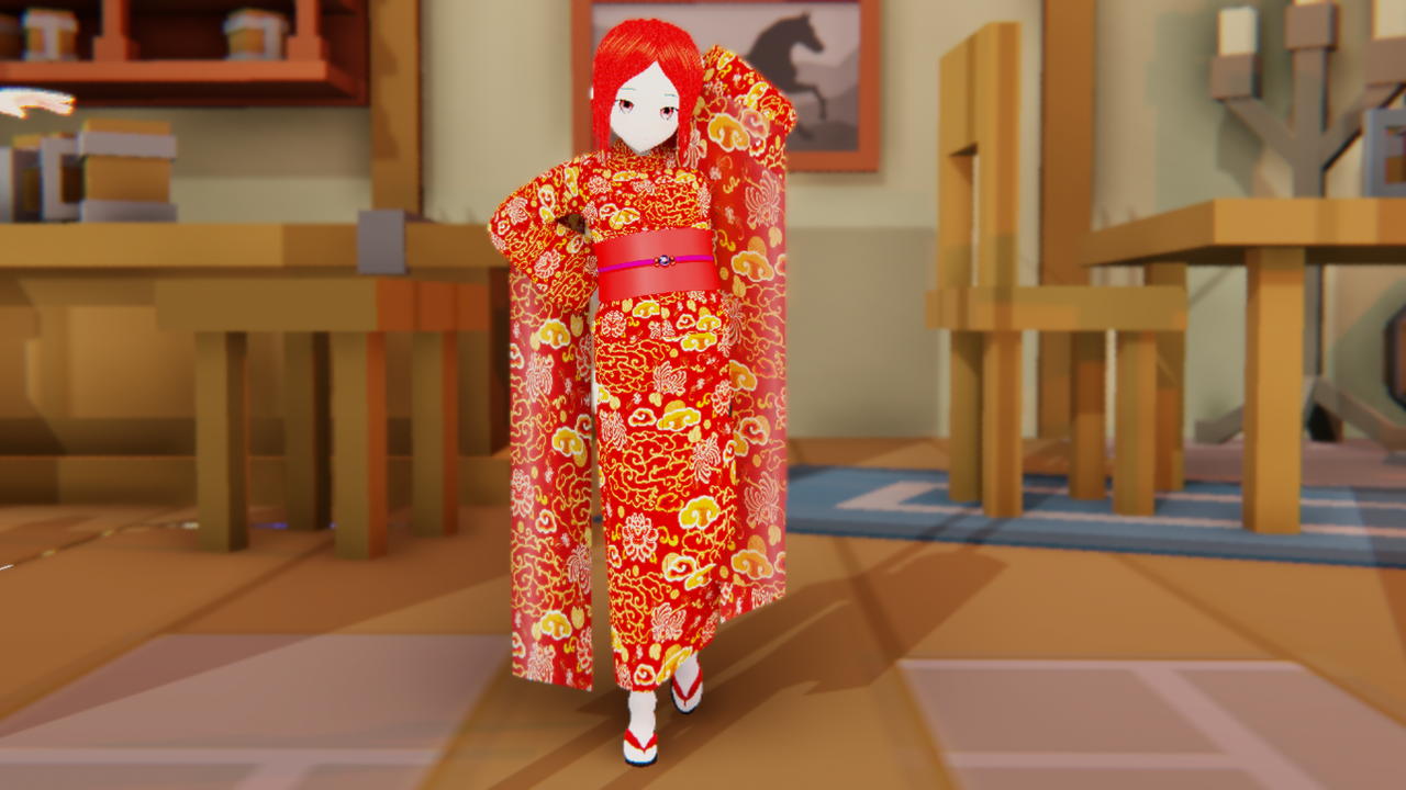 Vroid studio my oc Maya Kimono