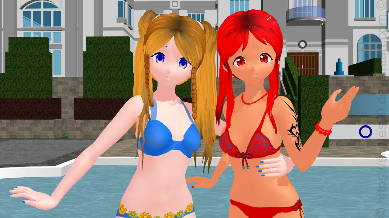 Mmd Miya And Miyako model dl +wallpaper