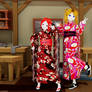 vroid studio Maya And Miya Kimono Styles