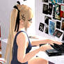 xps doa Marie Rose Playing Minecraft
