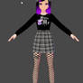 VRoidStudio bite me goth outfit dl